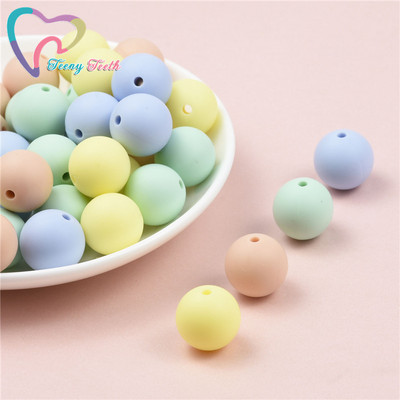 40 ΤΕΜ. 12mm Μάρμαρο Λευκό Ροζ Τρίφιμο Στρογγυλές Χάντρες σιλικόνης Πιπίλα DIY Αλυσίδα οδοντοφυΐας Μωρό μενταγιόν σιλικόνης Perle χωρίς BPA