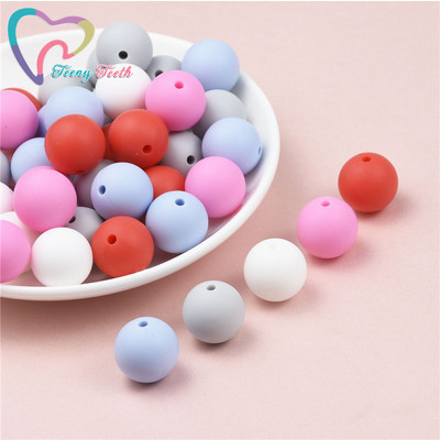 40 ΤΕΜ. 12mm Μάρμαρο Λευκό Ροζ Τρίφιμο Στρογγυλές Χάντρες σιλικόνης Πιπίλα DIY Αλυσίδα οδοντοφυΐας Μωρό μενταγιόν σιλικόνης Perle χωρίς BPA