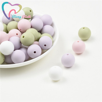 40 ΤΕΜ. 12mm Μάρμαρο Λευκό Ροζ Τρίφιμο Στρογγυλές Χάντρες σιλικόνης Πιπίλα DIY Αλυσίδα οδοντοφυΐας Μωρό μενταγιόν σιλικόνης Perle χωρίς BPA