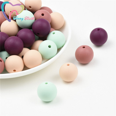 40 ΤΕΜ. 12mm Μάρμαρο Λευκό Ροζ Τρίφιμο Στρογγυλές Χάντρες σιλικόνης Πιπίλα DIY Αλυσίδα οδοντοφυΐας Μωρό μενταγιόν σιλικόνης Perle χωρίς BPA
