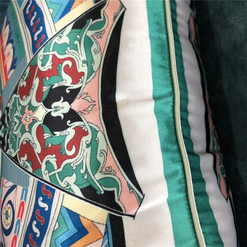 Πολυτελής επώνυμη σχεδίαση Clown Horse Silk Throw Μαξιλάρι μόδας Μαξιλαροθήκη Κάλυμμα καναπέ Καρέκλα αυτοκινήτου Μαξιλάρι πλάτης οσφυϊκού μαξιλαριού