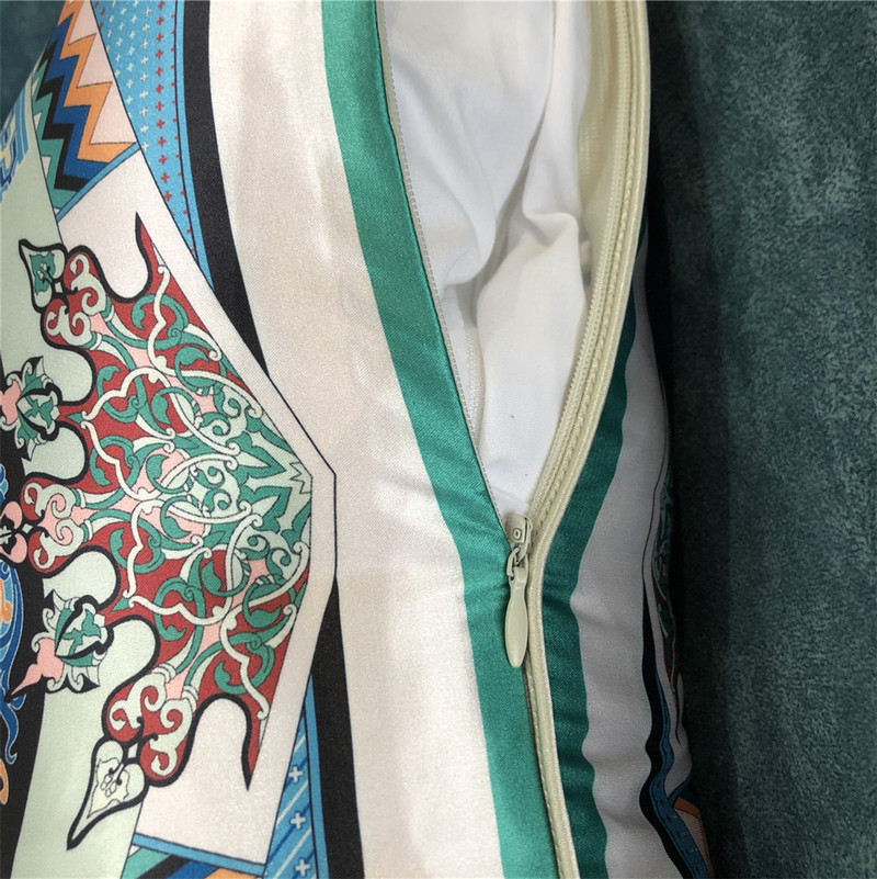 Πολυτελής επώνυμη σχεδίαση Clown Horse Silk Throw Μαξιλάρι μόδας Μαξιλαροθήκη Κάλυμμα καναπέ Καρέκλα αυτοκινήτου Μαξιλάρι πλάτης οσφυϊκού μαξιλαριού