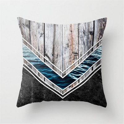 Loominguline puidutekstuur marmorist padjapüürid moodsad põhjamaised geomeetrilised padjapüürid talumaja sisekujundus Diivan Diivan Padjad