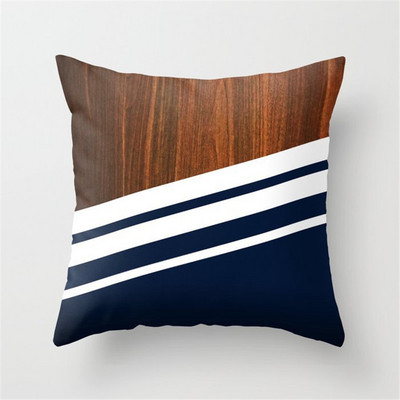 Loominguline puidutekstuur marmorist padjapüürid moodsad põhjamaised geomeetrilised padjapüürid talumaja sisekujundus Diivan Diivan Padjad