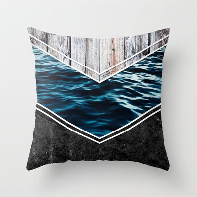 Loominguline puidutekstuur marmorist padjapüürid moodsad põhjamaised geomeetrilised padjapüürid talumaja sisekujundus Diivan Diivan Padjad