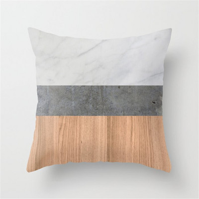 Loominguline puidutekstuur marmorist padjapüürid moodsad põhjamaised geomeetrilised padjapüürid talumaja sisekujundus Diivan Diivan Padjad