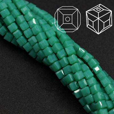 2 3 4 6 8 10 χιλιοστά Αυστρία γυάλινες τετράγωνες χάντρες Loose Spacer Κυβικά κρύσταλλα με χάντρες για DIY Αξεσουάρ κεντημάτων κοσμημάτων