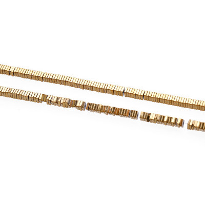 Hematite Square Spacer Loose Beads Ηλεκτροεπιμεταλλευμένες Τετράγωνες Χάντρες Αιματίτη DIY Κοσμήματα Κατασκευής Βραχιόλι Αξεσουάρ κολιέ 4x4x1mm