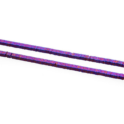 Hematite Square Spacer Loose Beads Ηλεκτροεπιμεταλλευμένες Τετράγωνες Χάντρες Αιματίτη DIY Κοσμήματα Κατασκευής Βραχιόλι Αξεσουάρ κολιέ 4x4x1mm