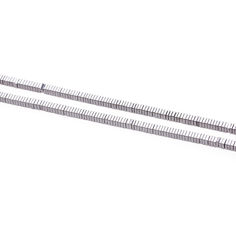 Hematite Square Spacer Loose Beads Ηλεκτροεπιμεταλλευμένες Τετράγωνες Χάντρες Αιματίτη DIY Κοσμήματα Κατασκευής Βραχιόλι Αξεσουάρ κολιέ 4x4x1mm