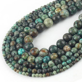 Φυσικές Στρογγυλές Αφρικανικές Τυρκουάζ Πέτρες Χάντρες 4-12 mm Γνήσιες Χαλαρές Πράσινες Χάντρες Τυρκουάζ για Κατασκευή κοσμημάτων Βραχιόλι DIY