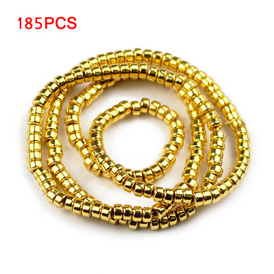 Ροζ χρυσό Χρώμα Επίπεδος Στρογγυλός Αιματίτης 3X2mm 185τμχ Κύλινδρος Αποστάτες Φυσικής Πέτρας Χαλαρές Χάντρες για Κατασκευή κοσμημάτων Βραχιόλια Diy