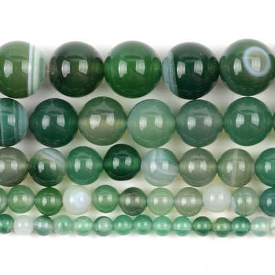Piatră naturală Cristal verde Jade Jaspe Agate Distanțiere Mărgele rotunde libere pentru realizarea de bijuterii Accesorii DIY Vânzare cu ridicata 15"