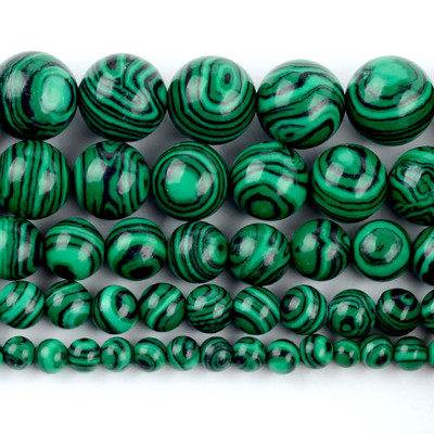 Piatră naturală Cristal verde Jade Jaspe Agate Distanțiere Mărgele rotunde libere pentru realizarea de bijuterii Accesorii DIY Vânzare cu ridicata 15"