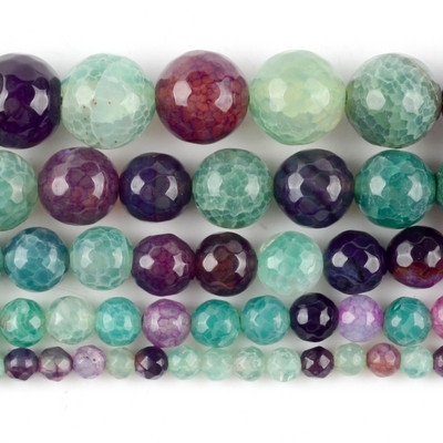 Piatră naturală Cristal verde Jade Jaspe Agate Distanțiere Mărgele rotunde libere pentru realizarea de bijuterii Accesorii DIY Vânzare cu ridicata 15"