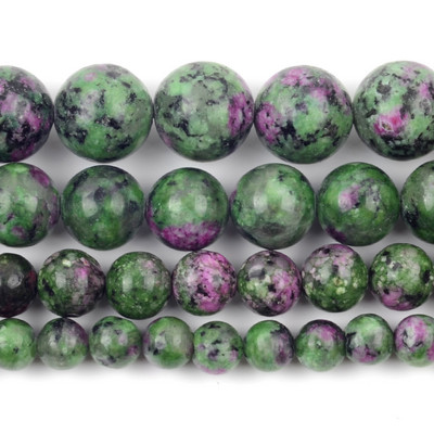 Piatră naturală Cristal verde Jade Jaspe Agate Distanțiere Mărgele rotunde libere pentru realizarea de bijuterii Accesorii DIY Vânzare cu ridicata 15"