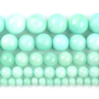 Piatră naturală Cristal verde Jade Jaspe Agate Distanțiere Mărgele rotunde libere pentru realizarea de bijuterii Accesorii DIY Vânzare cu ridicata 15"