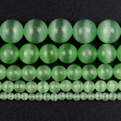 Piatră naturală Cristal verde Jade Jaspe Agate Distanțiere Mărgele rotunde libere pentru realizarea de bijuterii Accesorii DIY Vânzare cu ridicata 15"