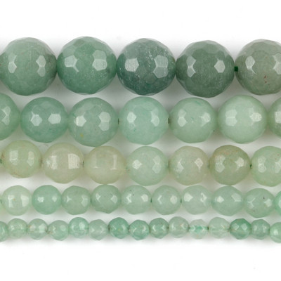 Piatră naturală Cristal verde Jade Jaspe Agate Distanțiere Mărgele rotunde libere pentru realizarea de bijuterii Accesorii DIY Vânzare cu ridicata 15"
