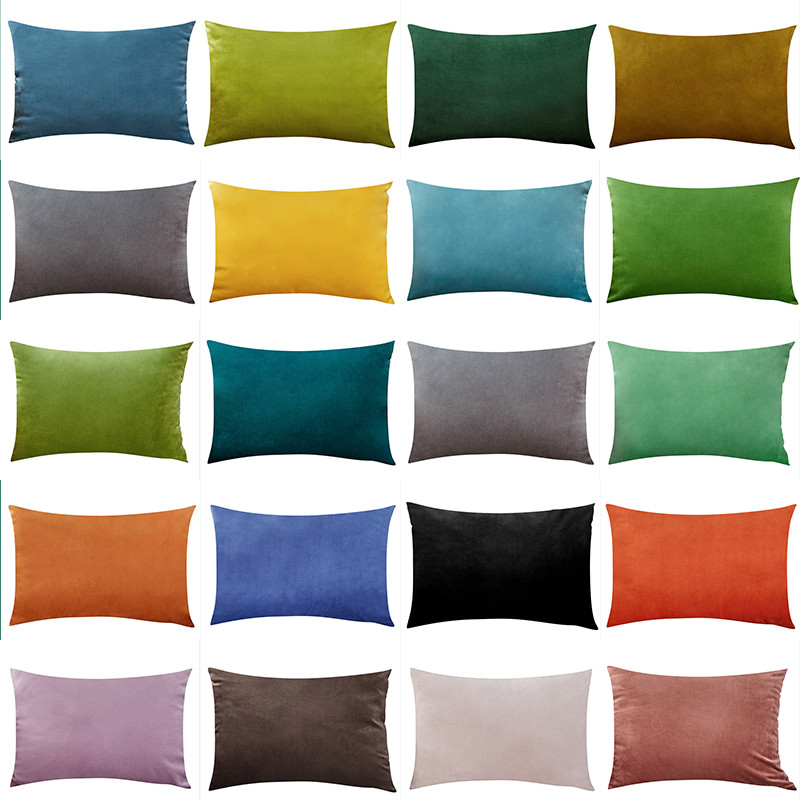 Κάλυμμα μαξιλαριού βελούδινο μαξιλάρι ξυλείας Κάλυμμα μαξιλαριού καναπέ σπιτιού για διακόσμηση κρεβατοκάμαρας Cojines Ορθογώνια μαξιλάρια καθίσματος καρέκλας 30x50cm