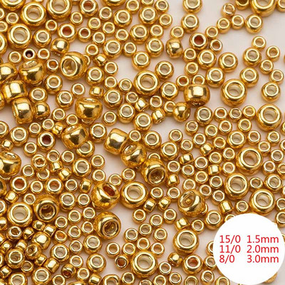 Taidian TOHO Στρογγυλές χάντρες Ιαπωνικό γυαλί Diy Πολλαπλά μοντέλα Γαλβανιζέ Glod First Nation Art με χάντρες