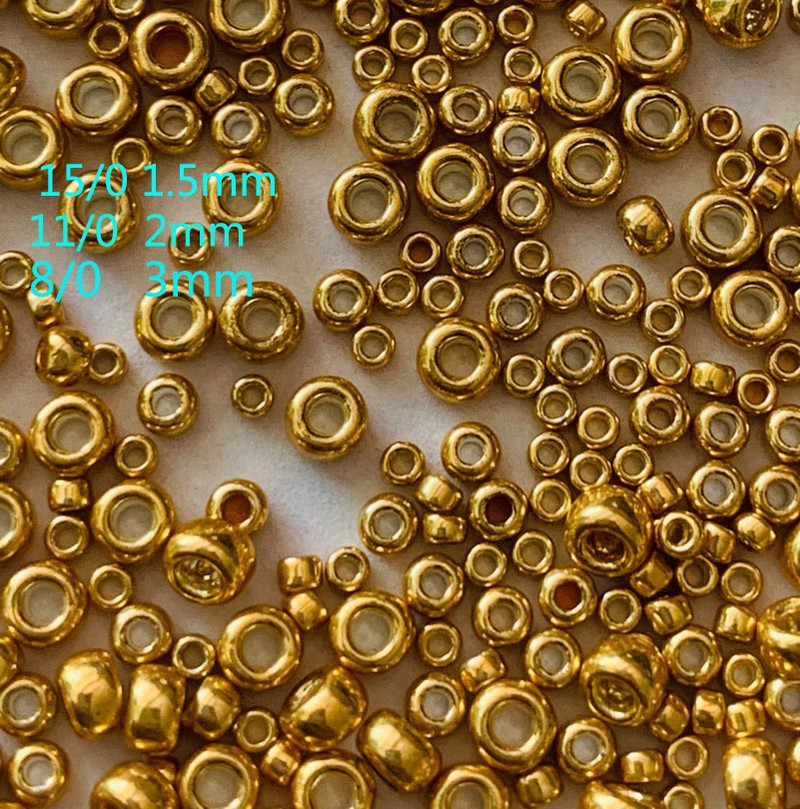 Taidian TOHO Στρογγυλές χάντρες Ιαπωνικό γυαλί Diy Πολλαπλά μοντέλα Γαλβανιζέ Glod First Nation Art με χάντρες