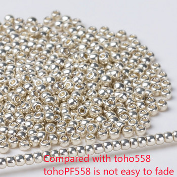 Taidian Original Toho/Miyuki Beads Gold Silver 15/0 11/0 8/0 Round Glass Seedbeads for Indigenous Beadwork 10Grams/Tube