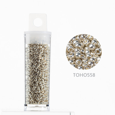 Taidian Original Toho/Miyuki Beads Gold Silver 15/0 11/0 8/0 Round Glass Seedbeads for Indigenous Beadwork 10Grams/Tube