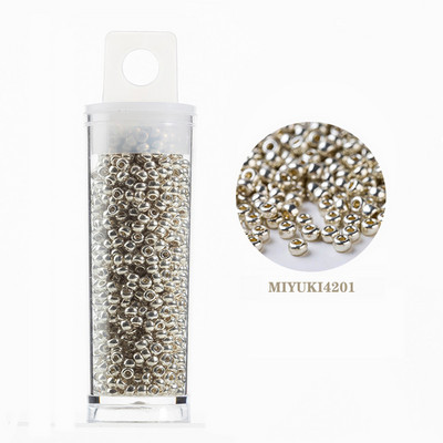 Taidian Original Toho/Miyuki Beads Gold Silver 15/0 11/0 8/0 Round Glass Seedbeads for Indigenous Beadwork 10Grams/Tube