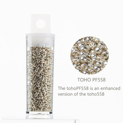 Taidian Original Toho/Miyuki Beads Gold Silver 15/0 11/0 8/0 Round Glass Seedbeads for Indigenous Beadwork 10Grams/Tube