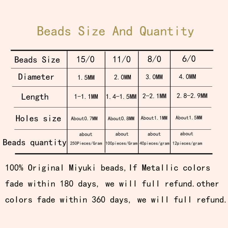 Taidian Original Toho/Miyuki Beads Gold Silver 15/0 11/0 8/0 Round Glass Seedbeads for Indigenous Beadwork 10Grams/Tube