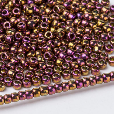 Taidian Japanese 11/0 2mm Γυαλί Χειροποίητο Κοσμήματα με χάντρες Μεταλλικό Χρώμα Court Style DIY Toho στρογγυλές χάντρες 10/20 γραμμάρια