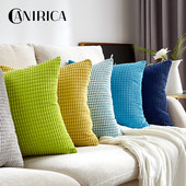 Párnahuzat Nortic Velvet Throw Párnahuzatok Nappali Kanapé Corduroy Dekoratív Párnák 45*45 Kussenhoes Otthon Decor