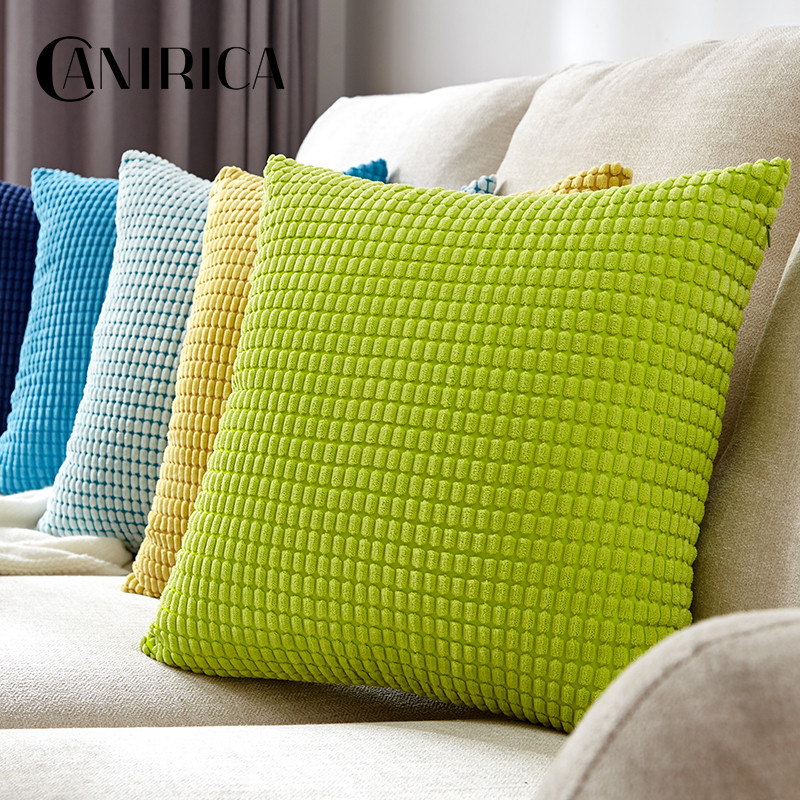 Párnahuzat Nortic Velvet Throw Párnahuzatok Nappali Kanapé Corduroy Dekoratív Párnák 45*45 Kussenhoes Otthon Decor