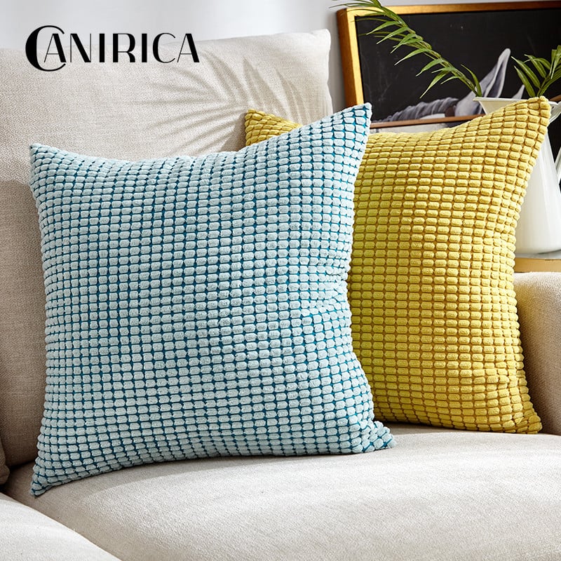 Párnahuzat Nortic Velvet Throw Párnahuzatok Nappali Kanapé Corduroy Dekoratív Párnák 45*45 Kussenhoes Otthon Decor