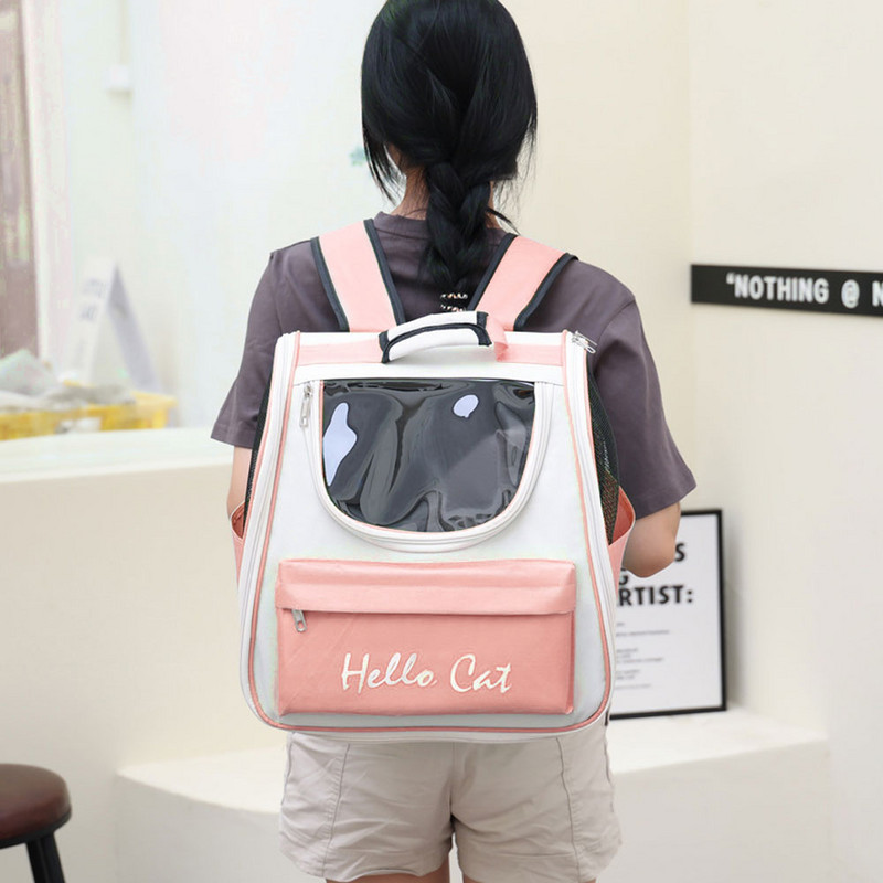 Τσάντα μεταφοράς γάτας Αναπνεύσιμα κατοικίδια για εξωτερικούς χώρους Μεταφορείς μικρού σκύλου γάτας Σακίδιο πλάτης Ταξιδιωτική τσάντα μεταφοράς κατοικίδιων ζώων για γάτες Προμήθειες για κατοικίδια
