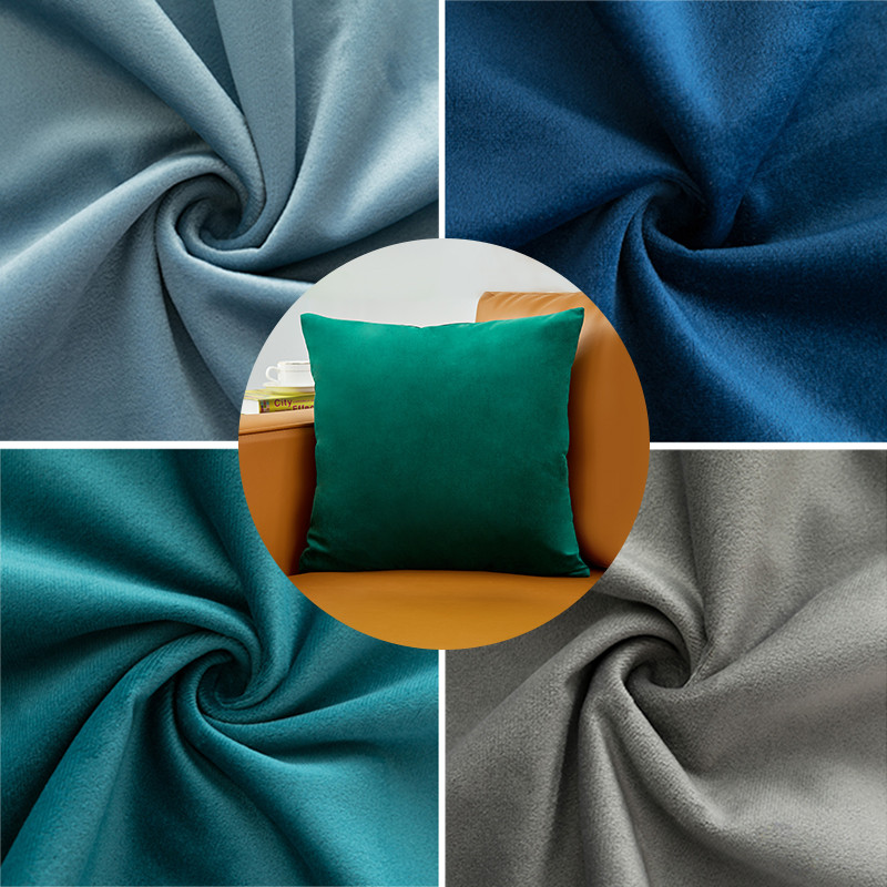 Βελούδινο κάλυμμα μαξιλαριού Μαλακό μπλε κάλυμμα μαξιλαριού για διακόσμηση σπιτιού σαλονιού 18x18 ιντσών Nordic διακοσμητικό κάλυμμα μαξιλαριού