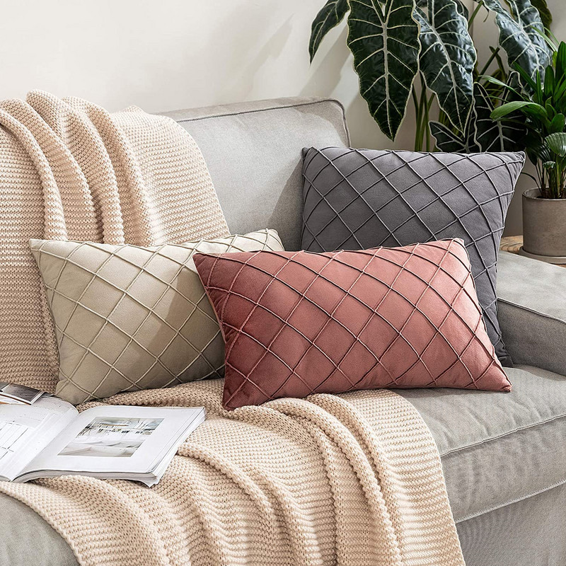 Párnahuzat Bársony nordic stílusú párnahuzat dekoratív párnák kanapéhoz nappali lakberendezéshez 45x45 cm Funda Cojin