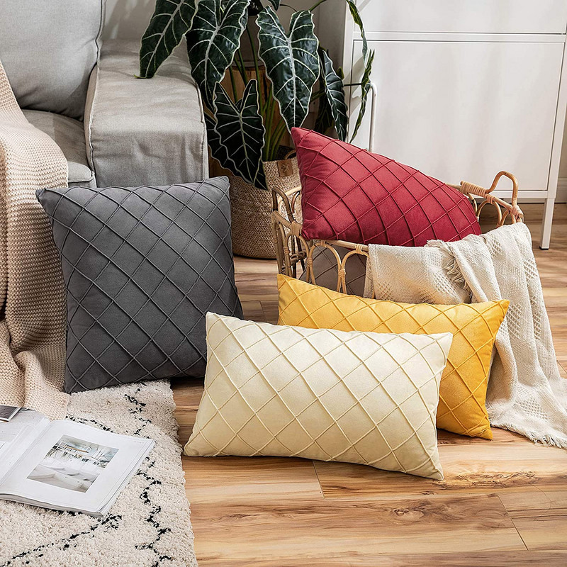 Párnahuzat Bársony nordic stílusú párnahuzat dekoratív párnák kanapéhoz nappali lakberendezéshez 45x45 cm Funda Cojin