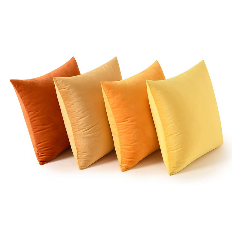 4 db-os bársonyos párnahuzat Kanapétakaró párnahuzat Színátmenetes színek Modern dekoráció párnahuzat székhez ágyhoz Nappali