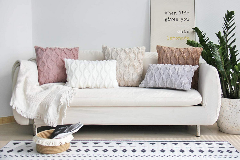 Декоративна квадратна калъфка за възглавница Супер мека калъфка за калъфка за всекидневна Диван Офис стол Автомобилен декор за дома