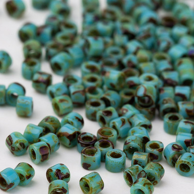 Taidian Miyuki Picasso Beads 11/0 For Statement Jewelry Perles Delica 3 γραμμάρια/Παρτίδα Περίπου 600 τεμάχια 1,6x1,3 mm