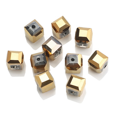 2/3/4/6/8/10MM австрийски стъклени квадратни мъниста Свободен дистанционен куб с мъниста Кристал за Направи си сам изработка на бижута Аксесоар за ръкоделие