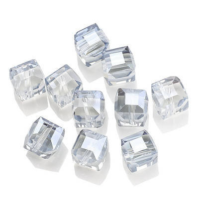 2/3/4/6/8/10MM австрийски стъклени квадратни мъниста Свободен дистанционен куб с мъниста Кристал за Направи си сам изработка на бижута Аксесоар за ръкоделие