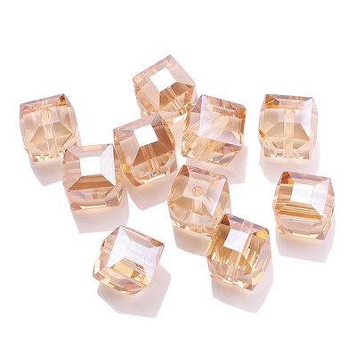 2/3/4/6/8/10MM австрийски стъклени квадратни мъниста Свободен дистанционен куб с мъниста Кристал за Направи си сам изработка на бижута Аксесоар за ръкоделие