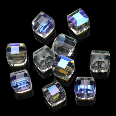 ZHUBI, comerț cu ridicata din sticlă cristalină AB cub, margele 2/3/4/6/8/10mm margele pătrate fațetate Artizanat, bricolaj, fabricare, accesorii, brățară