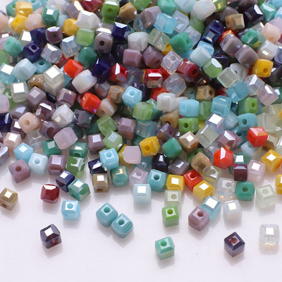 ZHUBI, comerț cu ridicata din sticlă cristalină AB cub, margele 2/3/4/6/8/10mm margele pătrate fațetate Artizanat, bricolaj, fabricare, accesorii, brățară