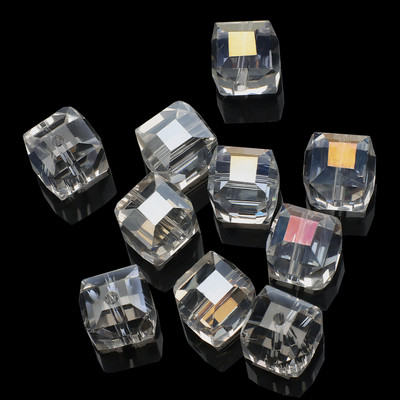 ZHUBI, comerț cu ridicata din sticlă cristalină AB cub, margele 2/3/4/6/8/10mm margele pătrate fațetate Artizanat, bricolaj, fabricare, accesorii, brățară