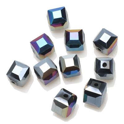 ZHUBI, comerț cu ridicata din sticlă cristalină AB cub, margele 2/3/4/6/8/10mm margele pătrate fațetate Artizanat, bricolaj, fabricare, accesorii, brățară