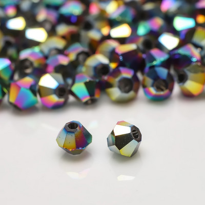 Badu.bg Чешки стъклени биконуси с мъниста черни 2/3/4/6/8MM фасетирани ...
